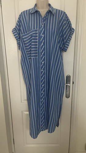Zara striped maxi short sleeve - zara,
