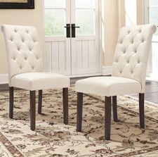 COLAMY Tufted Dining Chairs