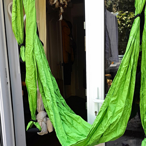 Green parachute material - green,