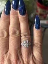 QVC Diamonique 3 Stone