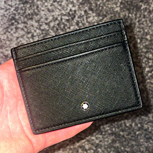 Montblanc men black leather - montblanc, men's
