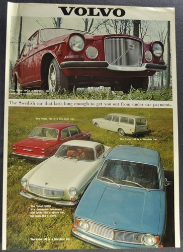 1968 volvo brochure sheet - volvo,