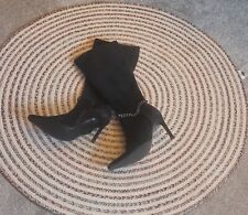 Dune Knee Length Black Suede  Boots 