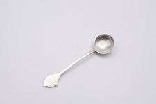 Antique Sterling Silver Salt Spoon Hallmarked Sheffield 1910