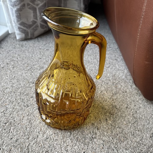 Vintage amber glass - jug, –