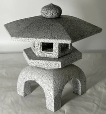 Zen Gray Stone Lantern Yukimi