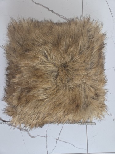 Faux fur fox cushion approx