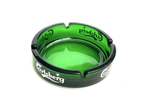 Carlsberg glass ashtray - carlsberg,