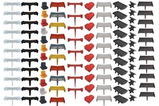 Rear Wing Spoiler & Airbox For Vintage 1970s Scalextric JPS Lotus & Ferrari F1