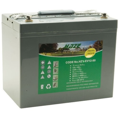 12v 80ah haze agm battery - haze,