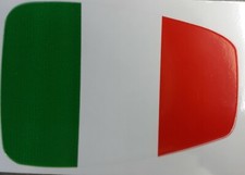 Italian flag mirror sticker