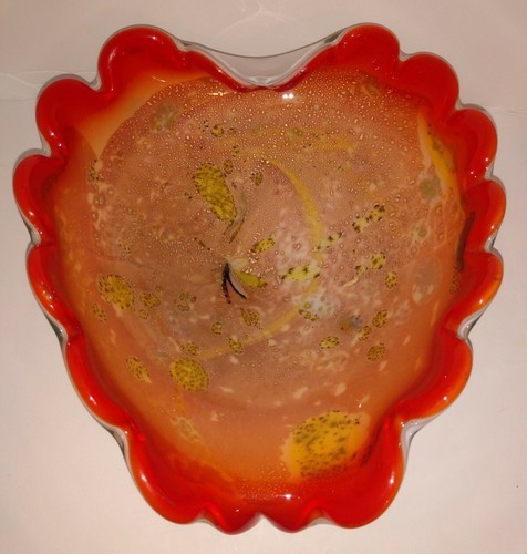 Vintage murano cased heavy - cased,