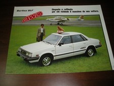 SUBARU BROCHURE 4WD SEDAN GLF IN ITALIAN IN EXCELLENT CONDITION