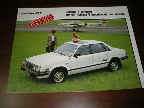 Subaru brochure 4wd sedan glf - brochure,