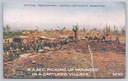 Ww1 ramc picking wounded - ww1,