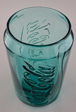 Mcdonald's Glass Coca Cola Can in Turquoise.