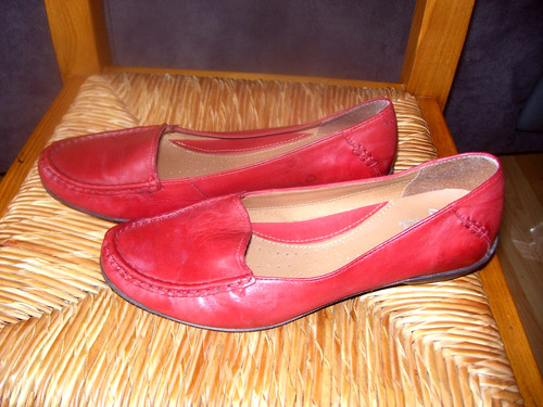 Clarks active air red - clarks, leather