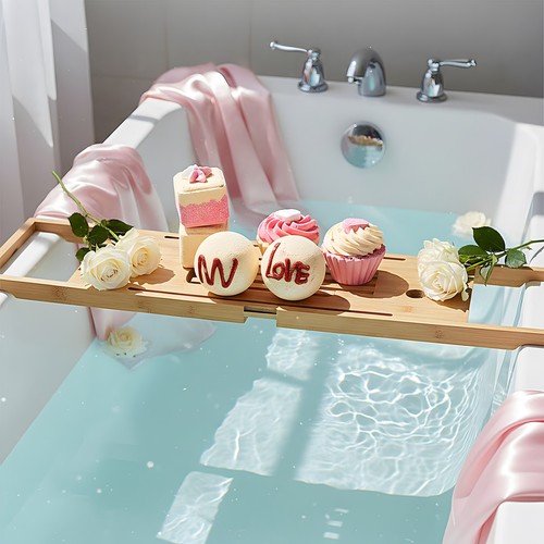6pcs rose scented cake - cake, bath