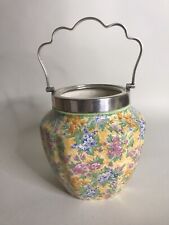 Vintage Chintzware Royal Tudor Ware Barker Bros Biscuit Barrel 1930s No Lid