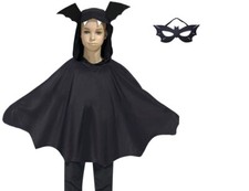 Child Bat Wings Cape Wing Halloween Costume Boys Girls Vampire Fancy Dress
