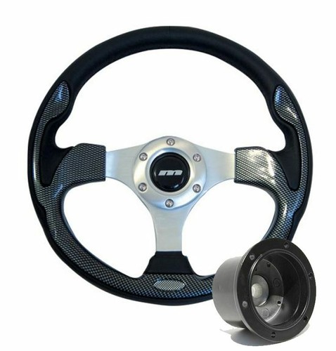 320mm carbon moulded steering - carbon,