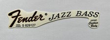 1970’s Fender Jazz Bass Headstock Waterside  Decal