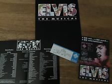 Elvis The Musical programme, ticket, flyer