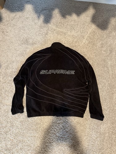 Supreme fleece piping jacket - supreme,