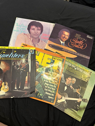 Guitar vinyl job lot - lp,