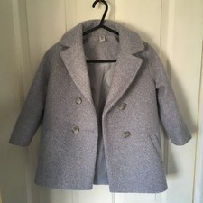 tu girls coat age 3-4 grey new
