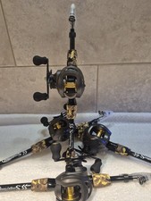 Telescopic rod and baitcaster