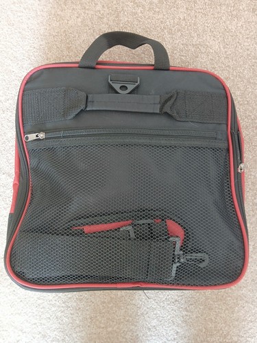 Large black red holdall - red,