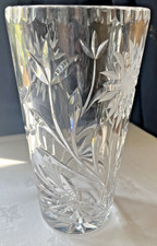 Cut Crystal Vase Floral