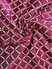 Ruby & Gold Satin-like Lattice