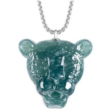 Blue Myanmar Jadeite Leopard