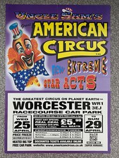 Uncle Sam's American Circus poster - Worcester