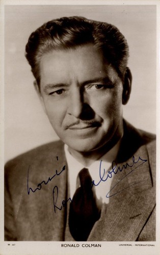 Ronald colman signed - ronald,