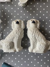 Large 30cm Tall Staffordshire China Dog Pair