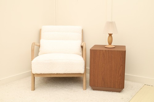 Dark wood effect square - dark,