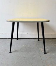 Vintage Formica Side Table Yellow