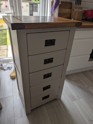 Kemble rustic solid oak draw - rustic, 5-draw