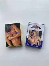 Rare 1970s Nude Male Playing Cards Complete With Box No 345 x2 packs