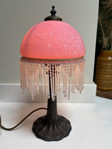 Vintage boudoir lamp - vintage,