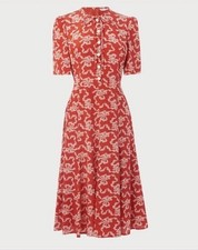 LK Bennett Montana Red Printed