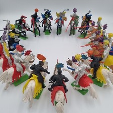 Britains 1971 DEETAIL BRITISH KNIGHTS cavalry with metal stands
