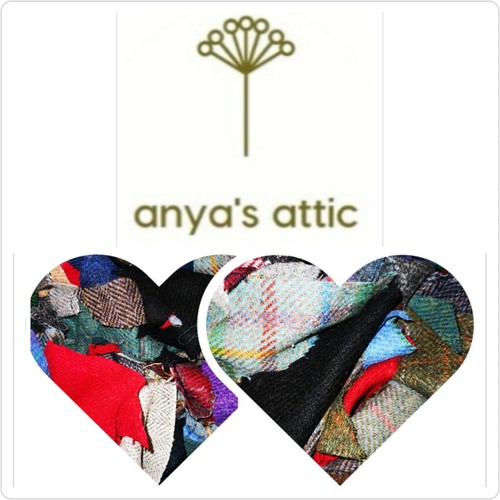 100 wool offcuts harris tweed - wool,