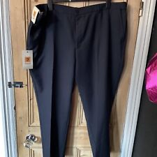MENS FARAH NAVY TROUSERS SIZE W48 L27 BNWT 