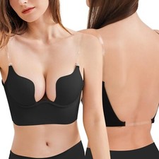 Women's Backless Deep U Plunge