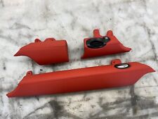Bmw Mini R56 R57 R58 JCW GP lower dash trims in red leather
