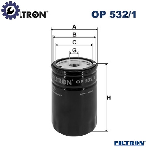 Oil filter 532 for ford - oil,